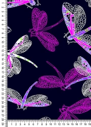 Mixed knitted melange fabric (XL-46%, PE-46%, PU-8%), kulirnoye.