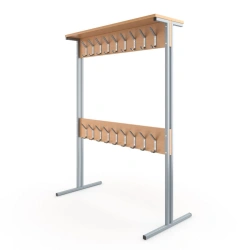 Double-sided floor hanger