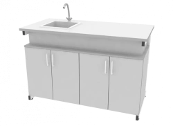 Laboratory sink 1300x650x850mm (WxHxH)