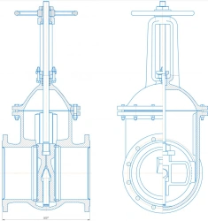 Parallel cast iron gate valve DN 300