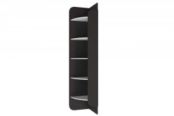 Art Nouveau type 1 LD.520080.000 Shelving unit-end cabinet (White/Black )