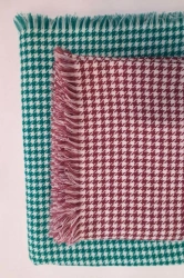 Quilt-coverlets of synthetic fibres (yarns) for adults, mottled, article PAN-100.