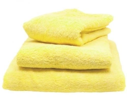 Yellow terry towel 150x80cm