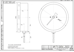 Bimetallic thermometer TBf-220 IP54 160 RSH