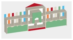 Play wall "Village" art.S.06.71