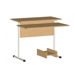Computer desk on metal frame Model: SKM-1 of "Edelwood" trade mark