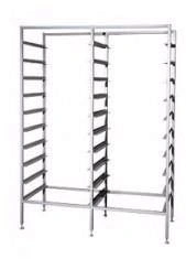 Racks for storage of bread on trays, type ??