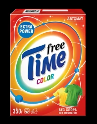 Detergent synthetic powdery universal "FREE TIME Color Automat"