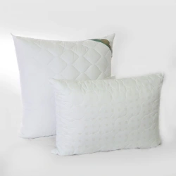 Bedding articles for adults with the trade mark "Belio": pillows made of cotton fabrics filled with synthetic fabrics, with synt