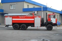 Fire tanker truck ??-15,0-?, type 58810, modification 58810F, on chassis Ural-63701-1951
