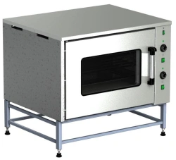 Roasting cabinet, sectional, electric SHZH-150-1s11 (1 section, heat chamber of section made of carbon steel, chamber door with