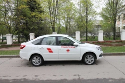 The motor vehicle type GRNT, modification GRNT0M of category M1 is intended for carriage of a medical brigade in version "Medica