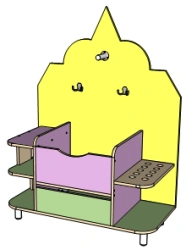 Wooden furniture for preschools: Play module "Sport"