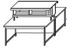 Laboratory island table for physical research SFO-1