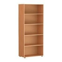 Wooden office shelving unit