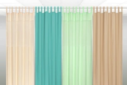 Curtains labelled "SGMedical" of cotton fabrics