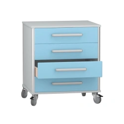 Rolling medical cabinet according to TU 32.50.30-008-69573749-2021, article number DM-3-107-08.K2.F3