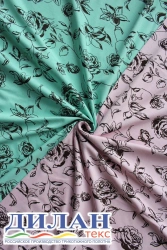 Mixed knitted fabric (95% cotton, 5% polyurethane) smoothly dyed, printed: kulirnaya glide