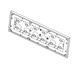 Lens for LED luminaires AMT-HB-173x70-5050(12)-30