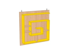 Hinged shelf "Labyrinth" children's PH-L