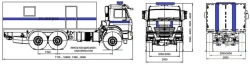 Special purpose vehicles, other type 1714 mod: 1714-0000010-KL1 on the basis of chassis and vehicles KAMAZ mod. 43118-50, 43118-