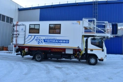 Ambulift on KOMPAS chassis, KAMAZ KOMPAS SV. Mark GIRD. Type 5764BF. Modification 5764BF-0000021. Design of loading space