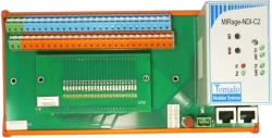 Digital input device. 24 signals 24 V DC, group galvanic isolation, possibility of connection of a power source d