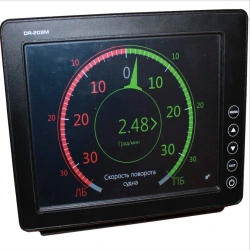 Universal turning speed meter for sea and river vessels