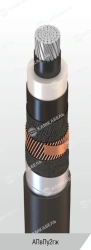 Power cable with aluminium conductors insulated with cross-linked polyethylene for voltage of 6, 10, 15, 20, 30 and 35 kV of APv