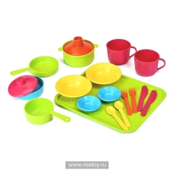 Toy Table Set Let's Eat / 31 items