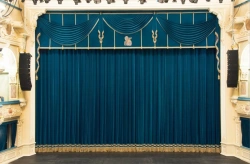 Textile products TM VERA for decoration of a stage, an auditorium, interiors of premises: Stage clothes. Type curtain (general