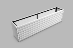 Tall flat planter
