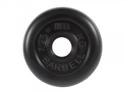 MB-PltB31-1,25 Standard rubber disc, black, 31 mm, 1,25 kg