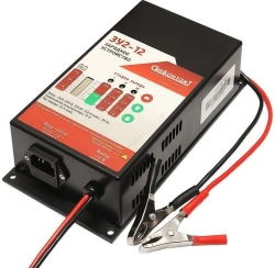 Three-stage charger ZU2-12 with adjustable charging parameters, 12V, 10A