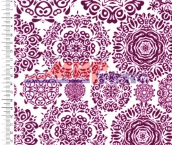 Cotton knitted fabric (cotton-100%), printed, plush, one-sided looped fleece on the basis of kulirnaya glady.