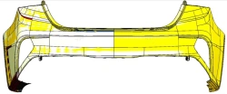 Rear bumper (bumper cover) with holes BD-PE 86611- M6FA0