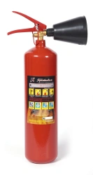 Portable carbon dioxide fire extinguisher OU-2-VSE-01