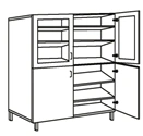 Cabinet for laboratory glassware SHK-5