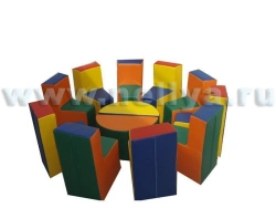 Set of upholstered play furniture "Rainbow" "Nellia"