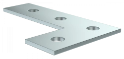 CLM50D-PLS-150-40 Extended L-plate for STRUT-profile EZ IEK