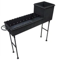 Brazier with removable legs 300x300x700MM metal 2MM