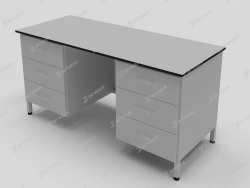 Laboratory table SL series (two-door with drawers)