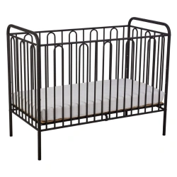 Polini kids Vintage 110 metal cot, matt black, article number 0001648.22