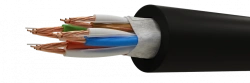 Cables for signalling and interlocking with multi-conductor conductors, armoured, in protective hose made of PVC plasticate of r