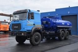 Tank truck for food liquids (ACPT), UZST brand, type UZST02, modification 6620-32 on Ural 4320-16 chassis.