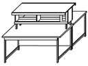 Laboratory island table for physical research SFO-2