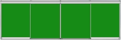 Rail system of sliding classroom magnetic chalkboards "Basic"