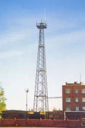Steel narrow-base lightning rods