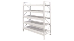 Quick-assembly shelving unit