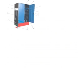 Module for drying of firefighters' fighting clothes M-6,5 M